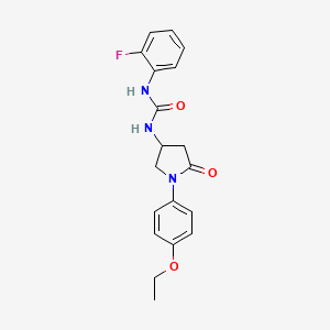 1-(1-(4-Ethoxyphenyl)-5-oxopyrrolidin-3-yl)-3-(2-fluorophenyl)urea