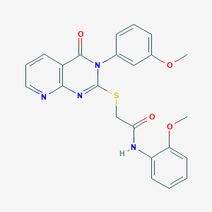 N-(2-methoxyphenyl)-2-{[3-(3-methoxyphenyl)-4-oxo-3H,4H-pyrido[2,3-d]pyrimidin-2-yl]sulfanyl}acetamide
