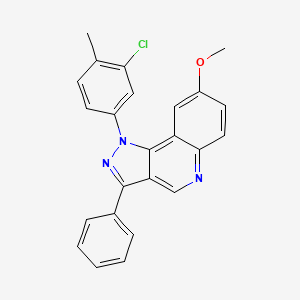 molecular formula C24H18ClN3O B2796251 1-(3-chloro-4-methylphenyl)-8-methoxy-3-phenyl-1H-pyrazolo[4,3-c]quinoline CAS No. 901267-21-8