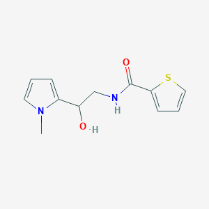 N-(2-hydroxy-2-(1-methyl-1H-pyrrol-2-yl)ethyl)thiophene-2-carboxamide