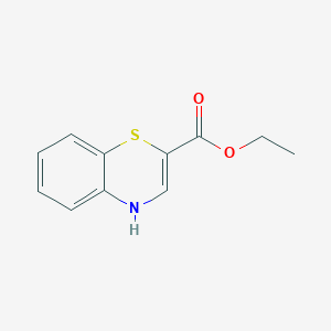 molecular formula C11H11NO2S B2796260 ethyl 4H-1,4-benzothiazine-2-carboxylate CAS No. 21464-44-8