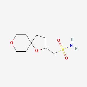 molecular formula C9H17NO4S B2796266 1,8-Dioxaspiro[4.5]decan-2-ylmethanesulfonamide CAS No. 2248330-13-2