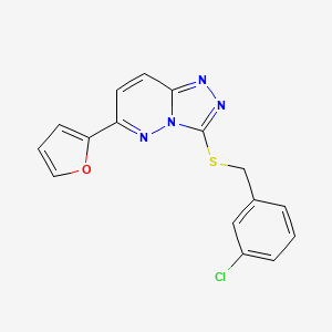 3-((3-Chlorobenzyl)thio)-6-(furan-2-yl)-[1,2,4]triazolo[4,3-b]pyridazine