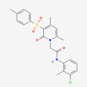 N-(3-chloro-2-methylphenyl)-2-(4,6-dimethyl-2-oxo-3-tosylpyridin-1(2H)-yl)acetamide