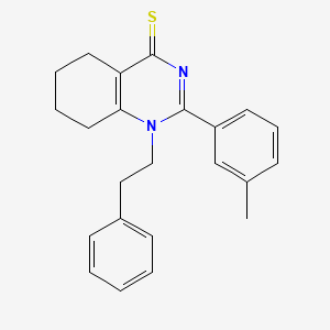 1-phenethyl-2-(m-tolyl)-5,6,7,8-tetrahydroquinazoline-4(1H)-thione