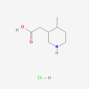 2-(4-Methylpiperidin-3-yl)acetic acid hydrochloride