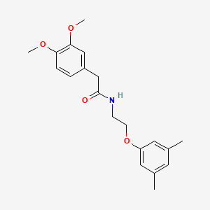 molecular formula C20H25NO4 B2796309 2-(3,4-dimethoxyphenyl)-N-(2-(3,5-dimethylphenoxy)ethyl)acetamide CAS No. 1105228-95-2