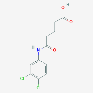 molecular formula C11H11Cl2NO3 B2796322 5-[(3,4-Dichlorophenyl)amino]-5-oxopentanoic acid CAS No. 157101-38-7