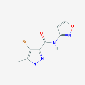 4-bromo-1,5-dimethyl-N-(5-methyl-3-isoxazolyl)-1H-pyrazole-3-carboxamide