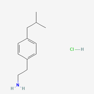 molecular formula C12H20ClN B2796341 2-[4-(2-甲基丙基)苯基]乙胺 盐酸盐 CAS No. 2287344-61-8