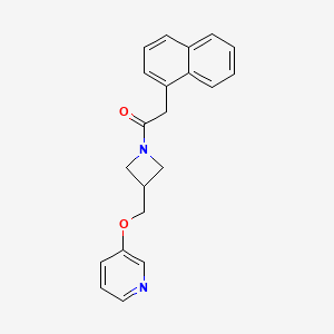 2-Naphthalen-1-yl-1-[3-(pyridin-3-yloxymethyl)azetidin-1-yl]ethanone