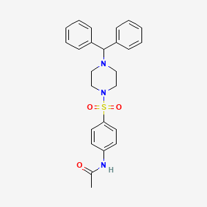 N-(4-((4-(Diphenylmethyl)piperazinyl)sulfonyl)phenyl)ethanamide