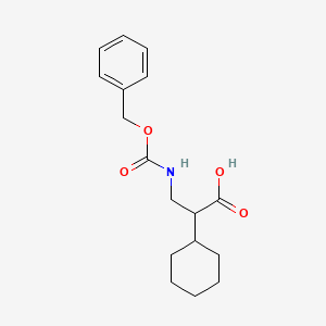 2-Cyclohexyl-3-(phenylmethoxycarbonylamino)propanoic acid