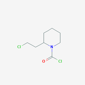 molecular formula C8H13Cl2NO B2796353 2-(2-氯乙基)哌啶-1-甲酰氯 CAS No. 2551116-74-4