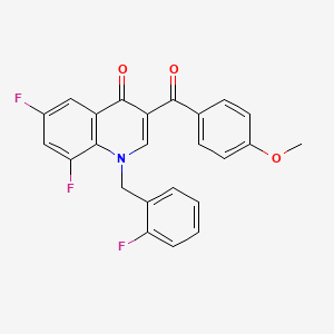 6,8-Difluoro-1-[(2-fluorophenyl)methyl]-3-(4-methoxybenzoyl)-1,4-dihydroquinolin-4-one