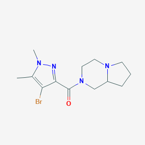 2-[(4-bromo-1,5-dimethyl-1H-pyrazol-3-yl)carbonyl]octahydropyrrolo[1,2-a]pyrazine