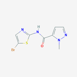 N-(5-bromo-1,3-thiazol-2-yl)-1-methyl-1H-pyrazole-5-carboxamide