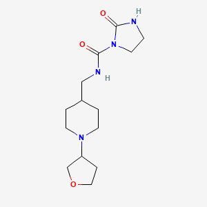 2-oxo-N-((1-(tetrahydrofuran-3-yl)piperidin-4-yl)methyl)imidazolidine-1-carboxamide