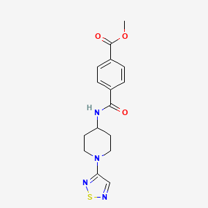 Methyl 4-{[1-(1,2,5-thiadiazol-3-yl)piperidin-4-yl]carbamoyl}benzoate