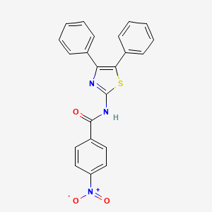 (Z)-N-(4,5-diphenylthiazol-2(3H)-ylidene)-4-nitrobenzamide