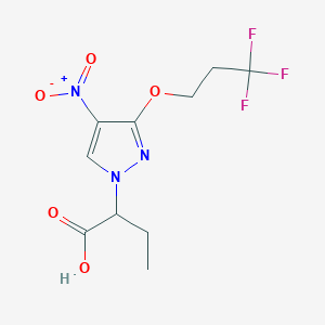 2-[4-nitro-3-(3,3,3-trifluoropropoxy)-1H-pyrazol-1-yl]butanoic acid