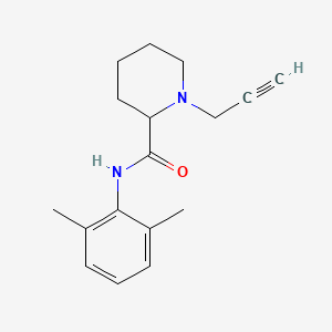molecular formula C17H22N2O B2796399 N-(2,6-Dimethylphenyl)-1-prop-2-ynylpiperidine-2-carboxamide CAS No. 2125994-30-9