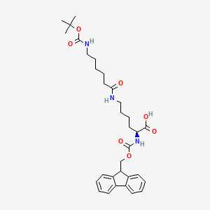 molecular formula C32H43N3O7 B2796400 Fmoc-L-Lys(Boc-Ahx)-OH CAS No. 2250437-37-5