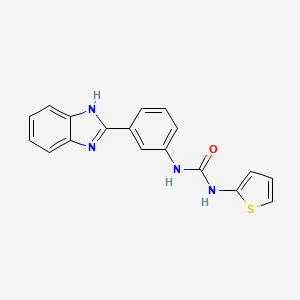 1-(3-(1H-benzo[d]imidazol-2-yl)phenyl)-3-(thiophen-2-yl)urea