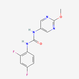 molecular formula C12H10F2N4O2 B2796411 1-(2,4-Difluorophenyl)-3-(2-methoxypyrimidin-5-yl)urea CAS No. 1396810-18-6