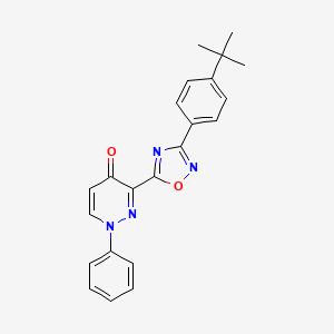 molecular formula C22H20N4O2 B2796427 4-(2-Furylmethyl)-3-(4-isopropoxy-3-methoxyphenyl)-1-(4-methylcyclohexyl)piperazine-2,5-dione CAS No. 1251618-71-9