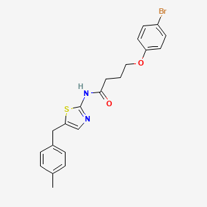 4-(4-bromophenoxy)-N-(5-(4-methylbenzyl)thiazol-2-yl)butanamide
