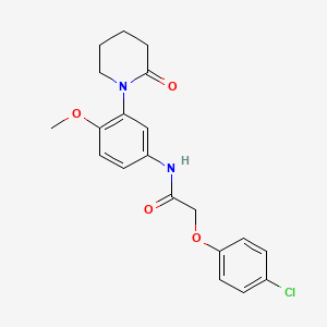 2-(4-chlorophenoxy)-N-(4-methoxy-3-(2-oxopiperidin-1-yl)phenyl)acetamide