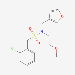 1-(2-chlorophenyl)-N-(furan-3-ylmethyl)-N-(2-methoxyethyl)methanesulfonamide