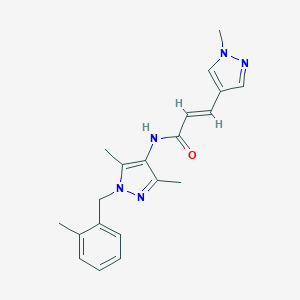 N-[3,5-dimethyl-1-(2-methylbenzyl)-1H-pyrazol-4-yl]-3-(1-methyl-1H-pyrazol-4-yl)acrylamide