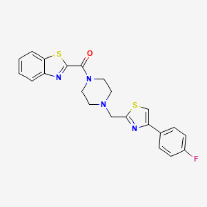 Benzo[d]thiazol-2-yl(4-((4-(4-fluorophenyl)thiazol-2-yl)methyl)piperazin-1-yl)methanone