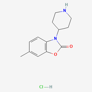 6-Methyl-3-(piperidin-4-yl)benzo[d]oxazol-2(3H)-one hydrochloride