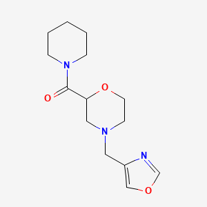 [4-(1,3-Oxazol-4-ylmethyl)morpholin-2-yl]-piperidin-1-ylmethanone