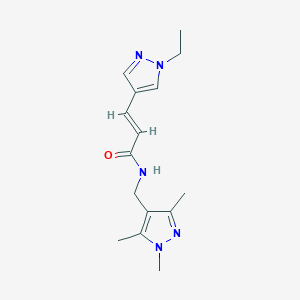 3-(1-ethyl-1H-pyrazol-4-yl)-N-[(1,3,5-trimethyl-1H-pyrazol-4-yl)methyl]acrylamide