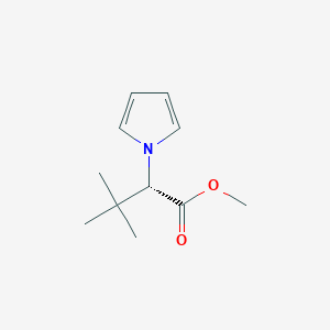 molecular formula C11H17NO2 B2796461 甲酸(2S)-3,3-二甲基-2-吡咯-1-基丁酯 CAS No. 476335-37-2