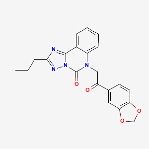 6-(2-(benzo[d][1,3]dioxol-5-yl)-2-oxoethyl)-2-propyl-[1,2,4]triazolo[1,5-c]quinazolin-5(6H)-one
