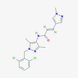 N-[1-(2,6-dichlorobenzyl)-3,5-dimethyl-1H-pyrazol-4-yl]-3-(1-methyl-1H-pyrazol-4-yl)acrylamide