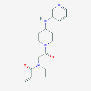 N-Ethyl-N-[2-oxo-2-[4-(pyridin-3-ylamino)piperidin-1-yl]ethyl]prop-2-enamide