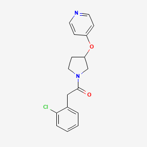 2-(2-Chlorophenyl)-1-(3-(pyridin-4-yloxy)pyrrolidin-1-yl)ethanone