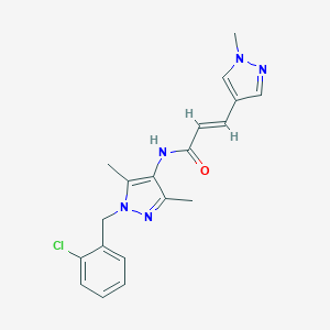 N-[1-(2-chlorobenzyl)-3,5-dimethyl-1H-pyrazol-4-yl]-3-(1-methyl-1H-pyrazol-4-yl)acrylamide