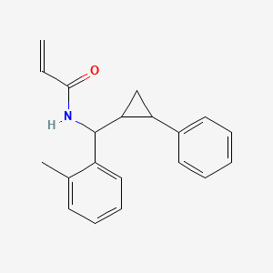 N-[(2-Methylphenyl)-(2-phenylcyclopropyl)methyl]prop-2-enamide