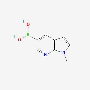 molecular formula C8H9BN2O2 B2796494 7-Methylpyrrolo[2,3-b]pyridine-3-boronic acid CAS No. 1260536-49-9