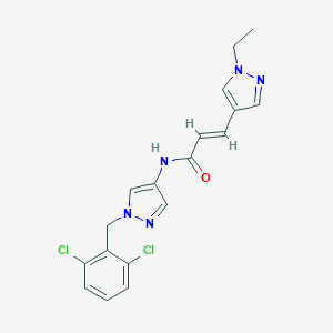 N-[1-(2,6-dichlorobenzyl)-1H-pyrazol-4-yl]-3-(1-ethyl-1H-pyrazol-4-yl)acrylamide