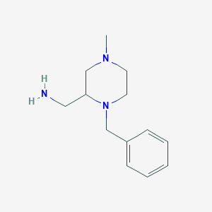 molecular formula C13H21N3 B2796501 (1-Benzyl-4-methylpiperazin-2-yl)methanamine CAS No. 56904-13-3