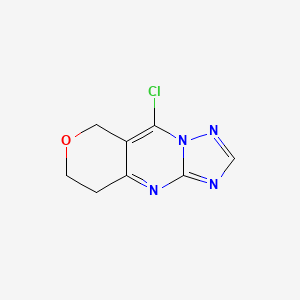 molecular formula C8H7ClN4O B2796513 8-Chloro-11-oxa-2,4,6,7-tetrazatricyclo[7.4.0.03,7]trideca-1,3,5,8-tetraene CAS No. 1697378-98-5