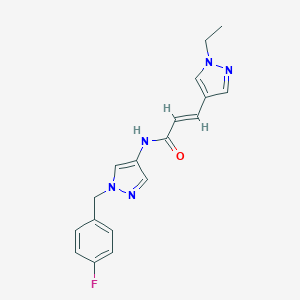 3-(1-ethyl-1H-pyrazol-4-yl)-N-[1-(4-fluorobenzyl)-1H-pyrazol-4-yl]acrylamide